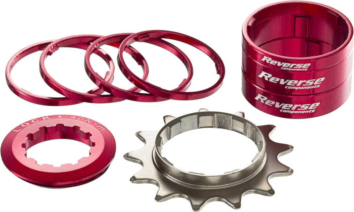 REVERSE Shimano HG Single Speed Kit 13T Red