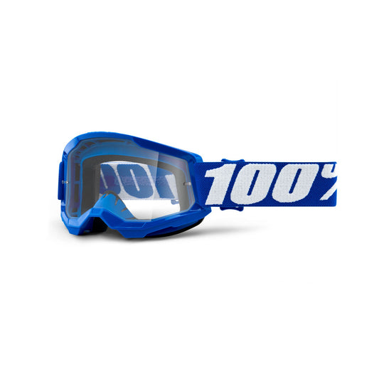 100% Strata 2 Youth Goggle - Blue / Clear Lens