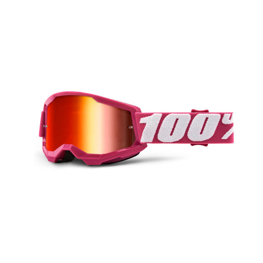 100% Strata 2 Youth Goggle - Fletcher / Red Mirror Lens