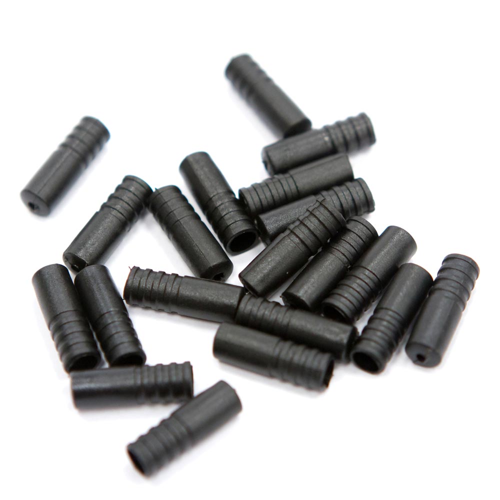 Fibrax Cable Ferrules - Gear Outer - Plastic - 4mm, Black