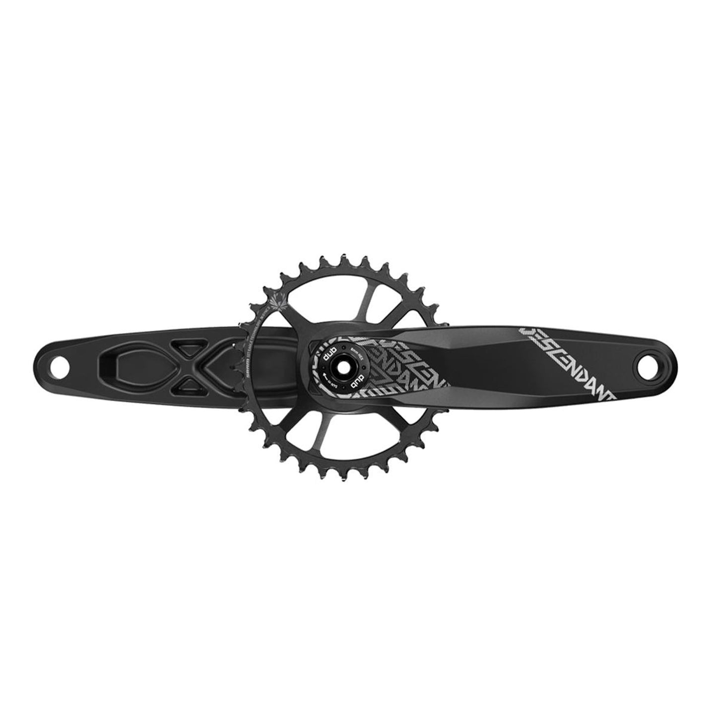 TRUVATIV CRANK DESCENDANT 6K ALUMINUM EAGLE BOOST 148 DUB 12S 170 W DIRECT MOUNT 32T X-SYNC 2 CHAINRING BLACK (DUB CUPS/BEARINGS NOT INCLUDED)