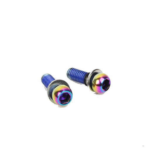 SRAM CALIPER MOUNTING HARDWARE (ALSO DIRECT MOUNT) STAINLESS RAINBOW BOLTS - STANDARD MOUNT