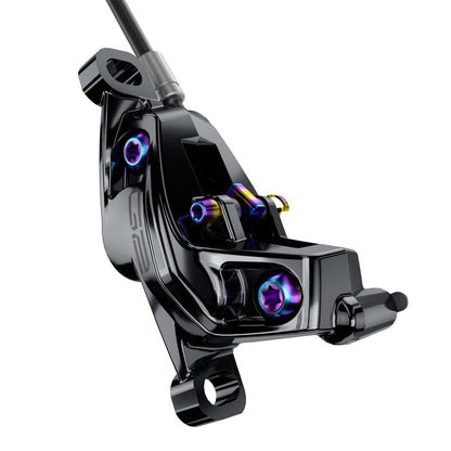 SRAM BRAKE G2 ULTIMATE - GLOSS BLACK RAINBOW HARDWARE - CARBON LEVER, REACH, SWINGLINK, CONTACT (INCLUDES MMX CLAMP, ROTOR/BRACKET SOLD SEPARATELY) A2