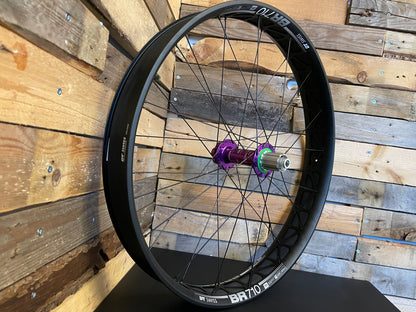 (Slam69Built) DT BR710 /  Hope Pro 4 - Fatbike Custom Built Wheelset (Purple Hubs)
