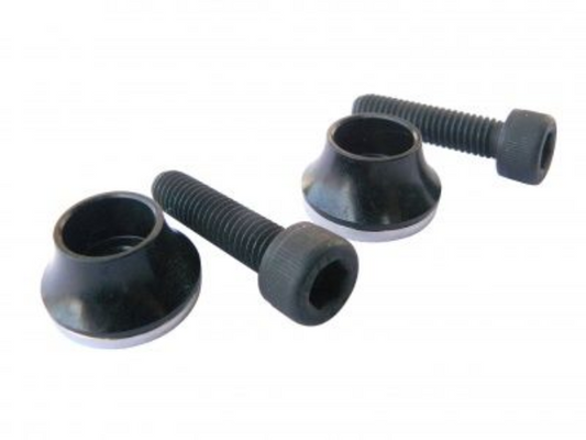 Dartmoor Vee-One and Vee-Two hub bolts with black alu caps