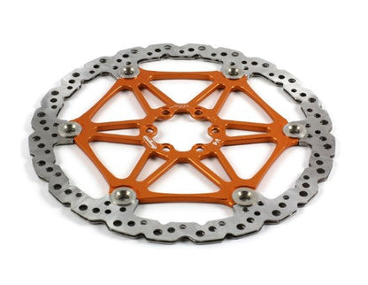 Hope V4 Vented Floating Disc Rotor - 6 Bolt - Orange