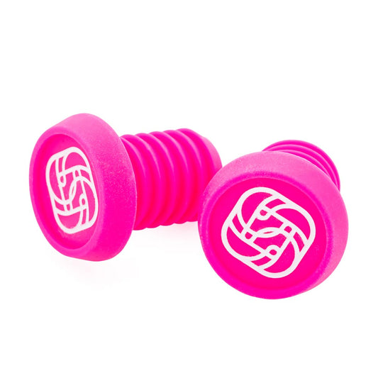 Gusset BMX Push-In plugs - Bar Ends (Pair) - Pink