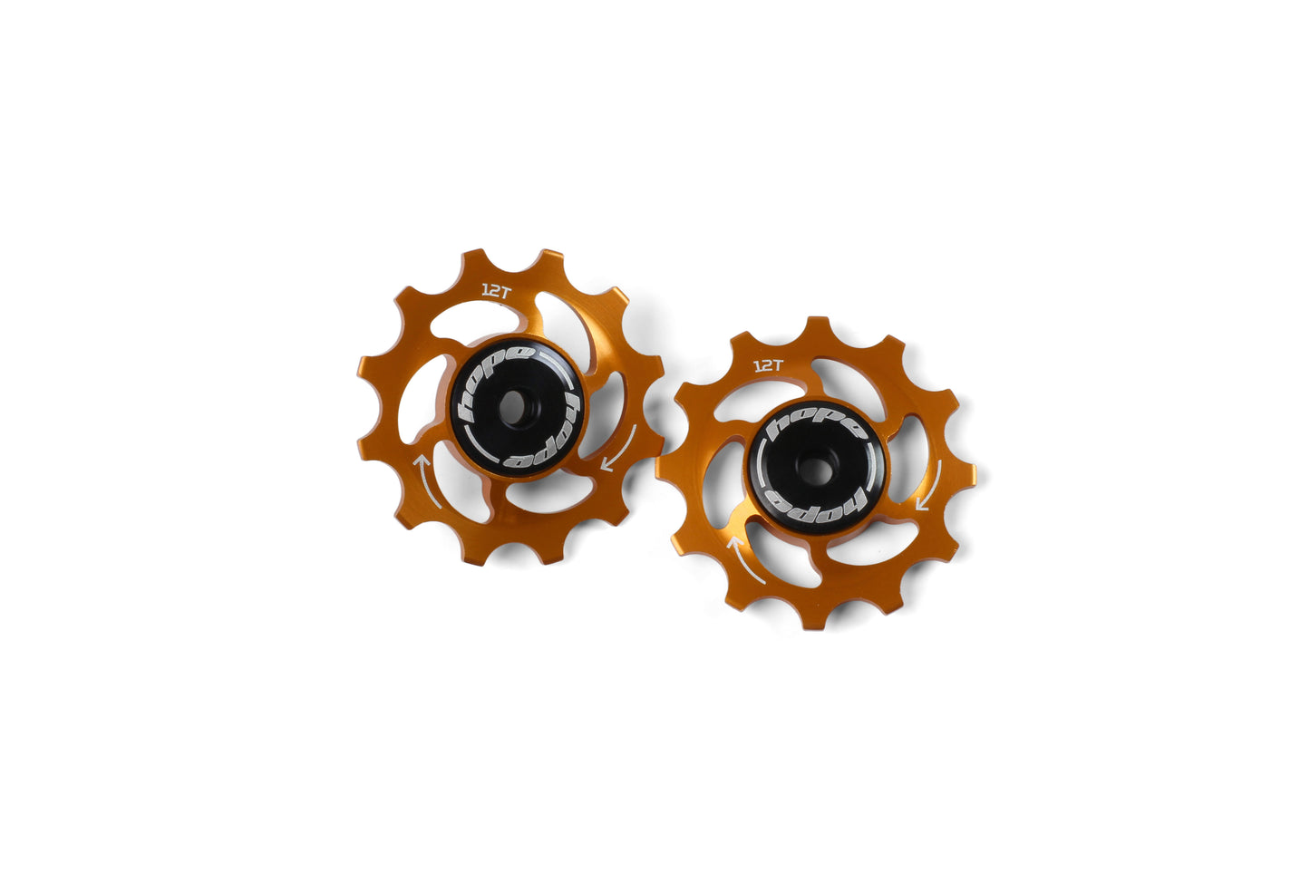 Hope 12 Tooth Jockey Wheels - Pair Orange