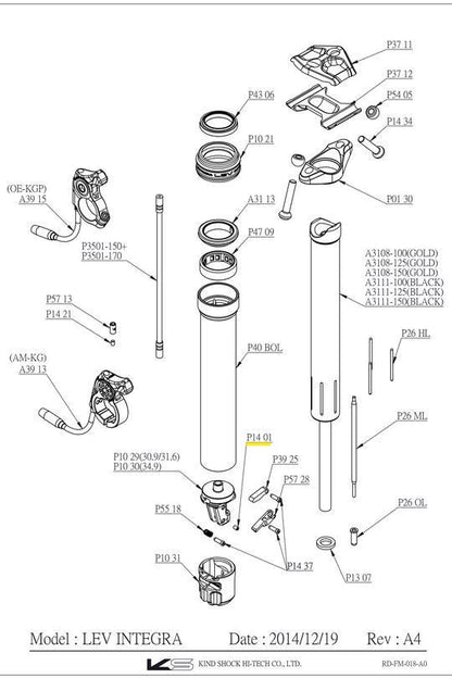 KS LEV Set Screw - Dropper Post Spares (P1401)