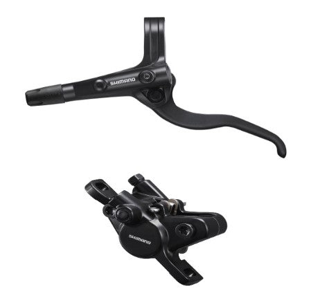 Shimano BR-MT400 / BL-MT400 bled brake lever/post mount calliper Brakes