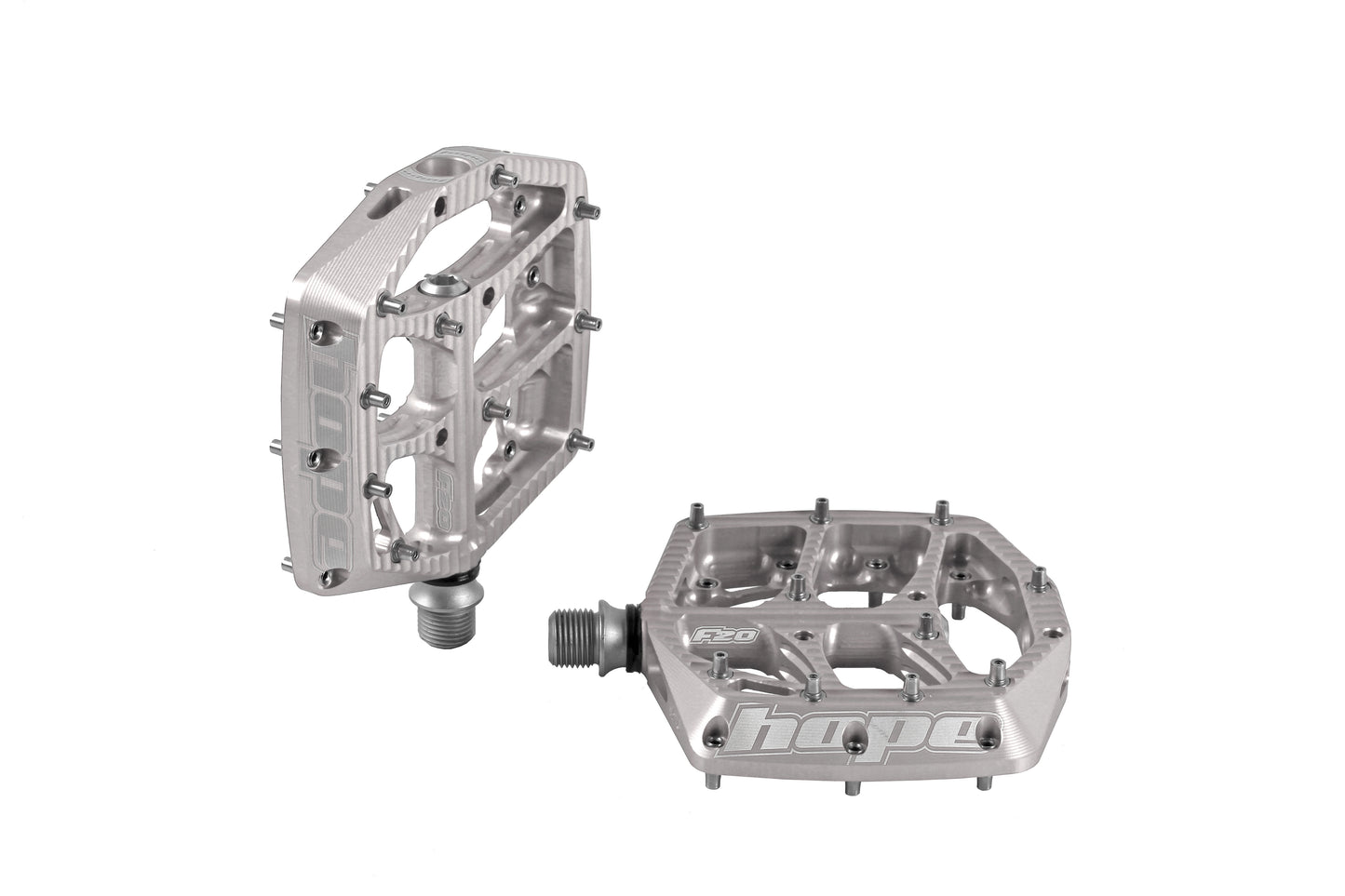 Hope F20 Pedals - Pair Silver