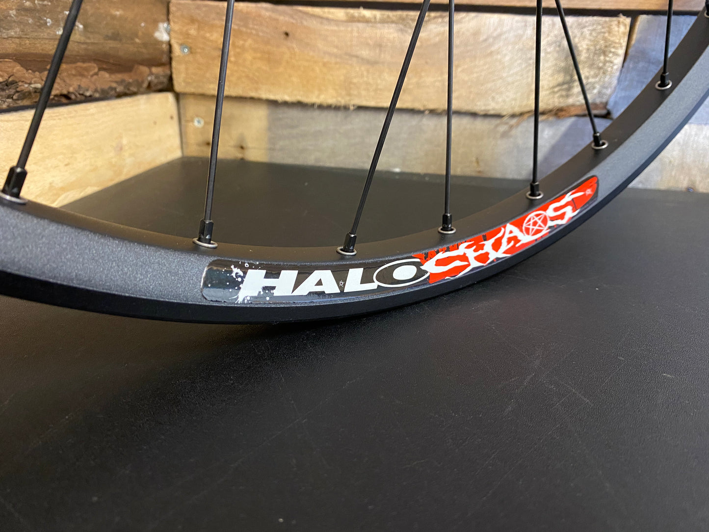 (Slam69built) Halo Chaos 26" / Halo MT Front Hub Front Wheel (Black/Black)