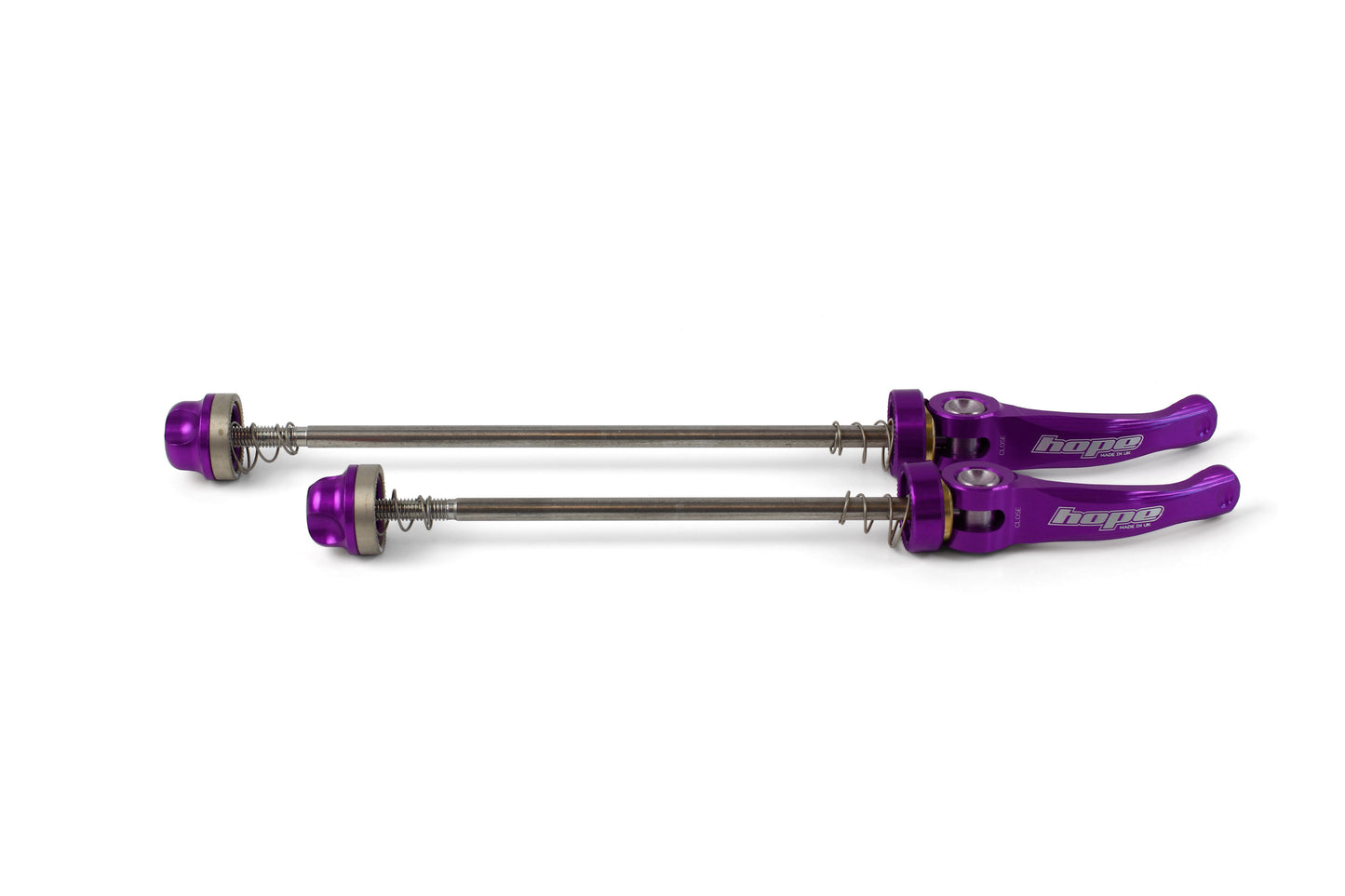 Hope Quick Release Skewer Pair - Road 130mm Purple
