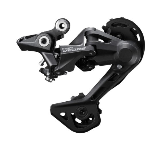 Shimano Deore RD-M4120 rear derailleur, 10/11-speed, Shadow design, SGS long cage