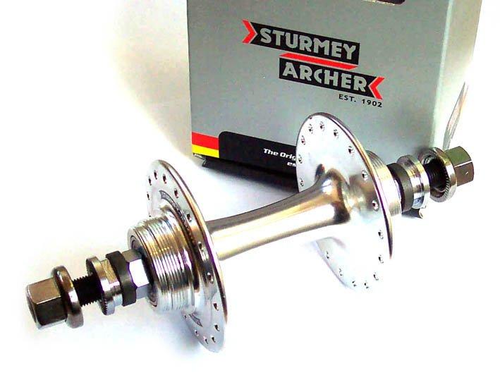 Sturmey Archer HBT30 Rear Fixed/Free Hub  Anod. Silver 32H