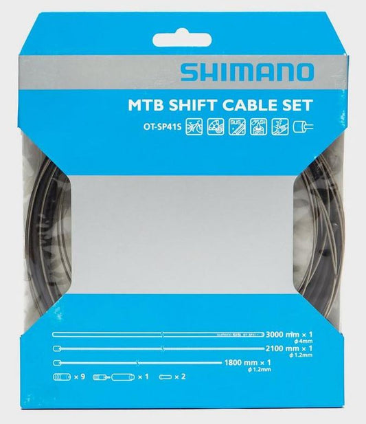 Shimano MTB Shift Cable Set, with stainless steel inner wire, black