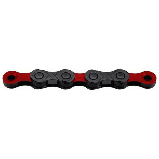 KMC X12 DLC 12 Speed Chain 126 Link - Black Red