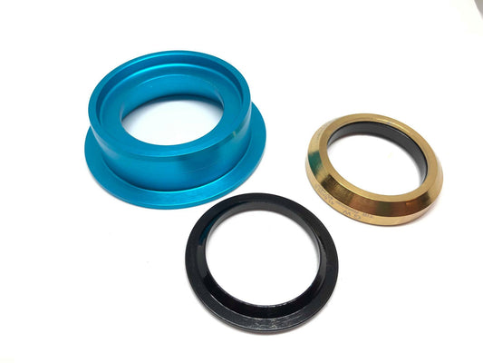 Dartmoor Bottom Headset Part - Lower Cup - ZS49/30 (Turquoise)