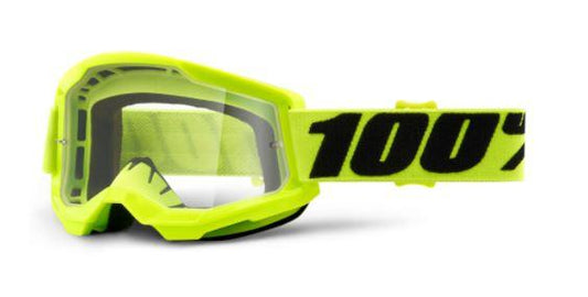 100% Strata 2 Goggle - Yellow / Clear Lens
