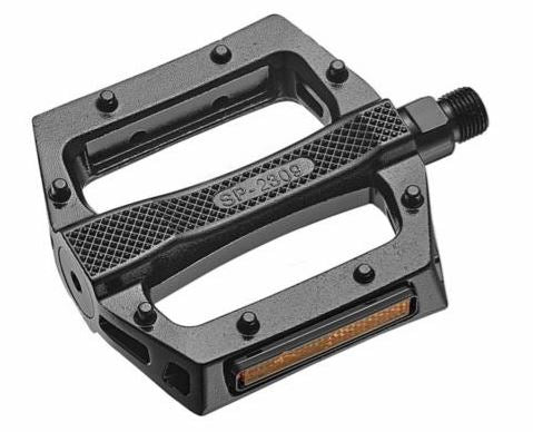 SEALED BEARING PLATFORM ALLOY PEDALS -BLACK 9/16 INCH (PAIR)