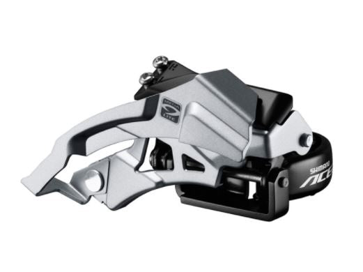 Shimano Acera M3000 triple front derailleur top swing, dual-pull, 9-speed 66-69
