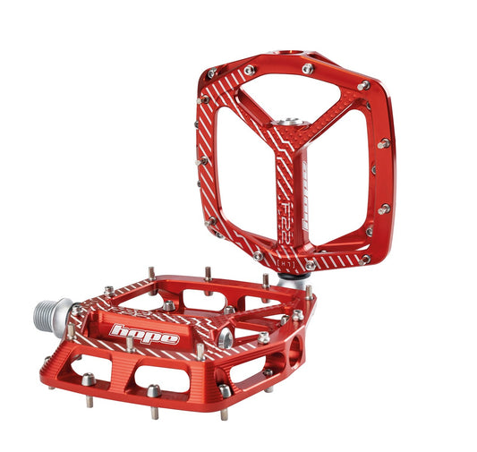 Hope F22 Pedals - Pair - Red