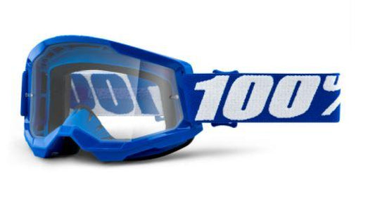 100% Strata 2 Goggle - Blue / Clear Lens