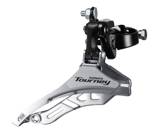 Shimano FD-TY300 Tourney 6/7-speed triple front derailleur, down pull, 28.6 mm, for 42T