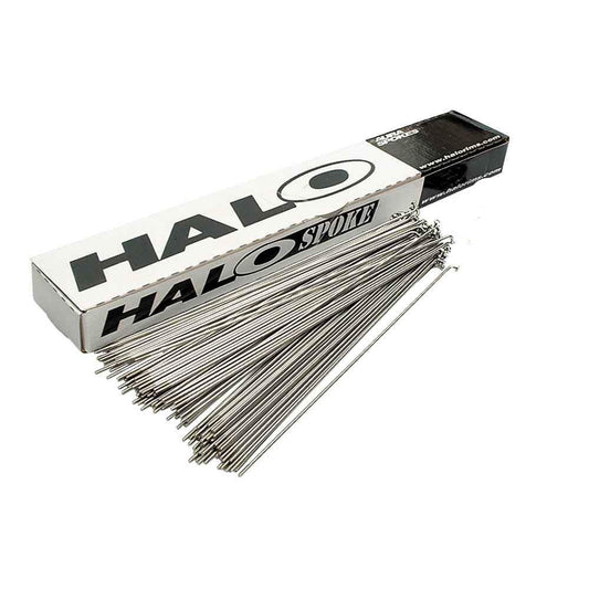 Halo Double Butted Spokes - Silver Stainless Steel (Each)