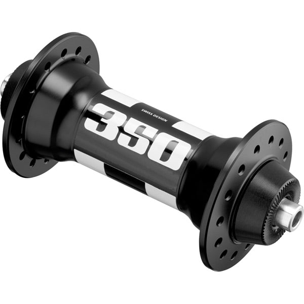 DT Swiss 350 front 28 hole hub 100 mm black / white