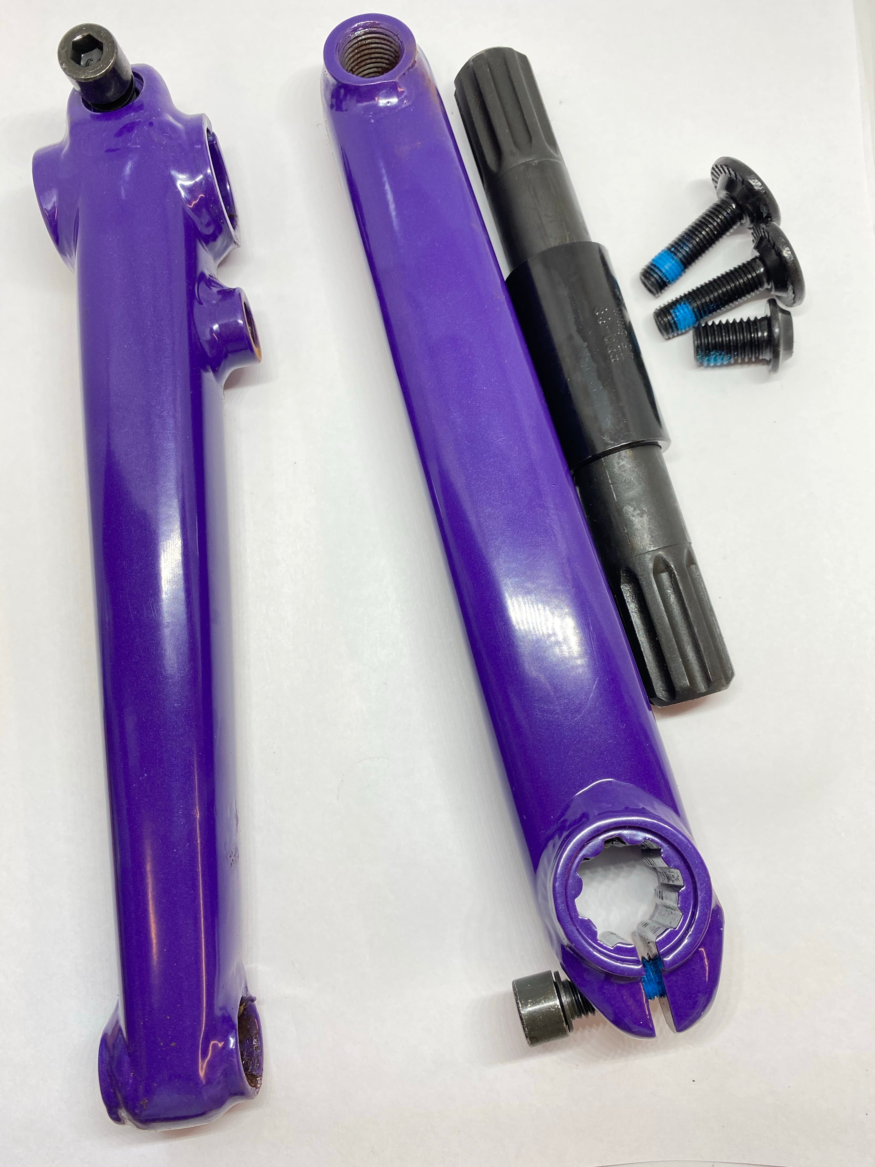 Purple store bmx cranks