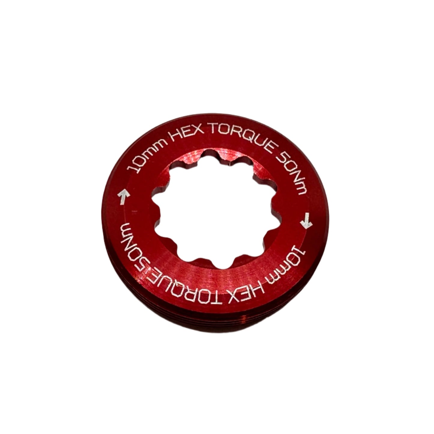 Hope EVO Crankset - Extraction Captive Nut - Red