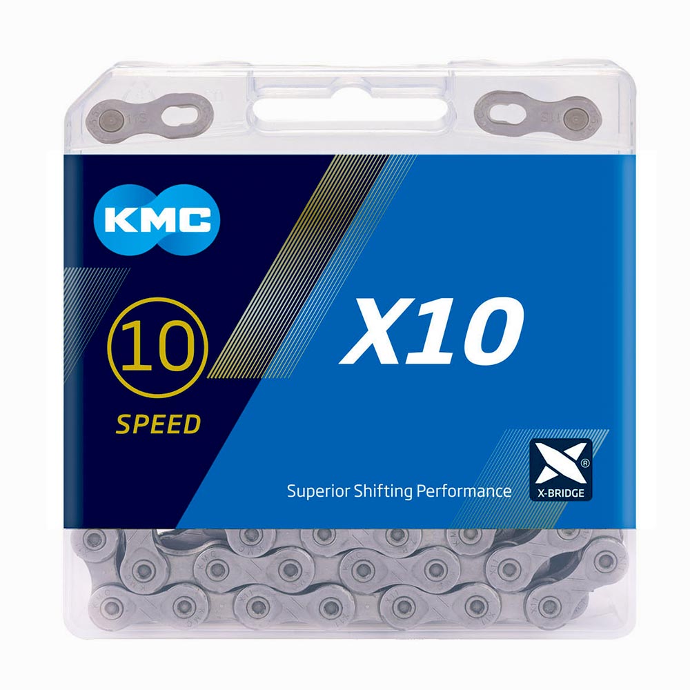 KMC X10 Grey Chain 114L - 10 Speed