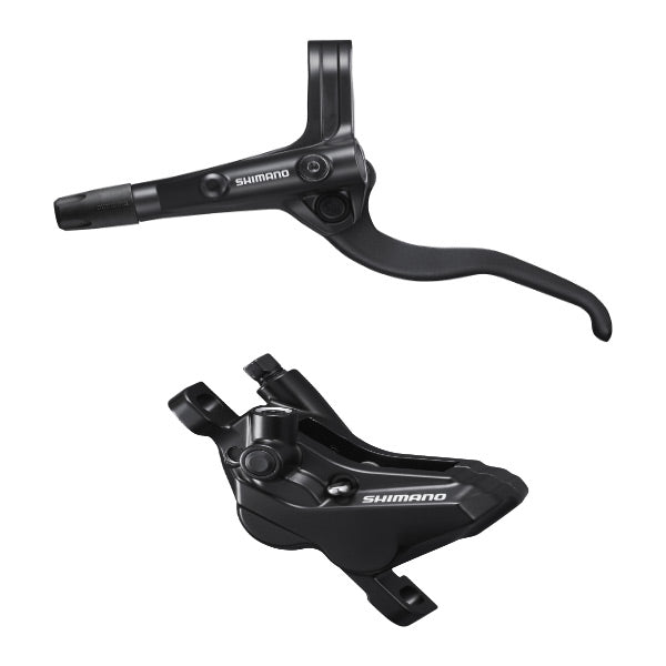 Shimano BR-MT420 / BL-MT401 bled brake lever/post mount calliper, black
