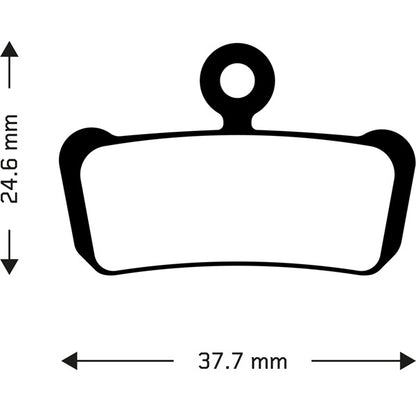 Aztec (PBA0077) Organic disc brake pads for Avid XO Trail, Sram Guide