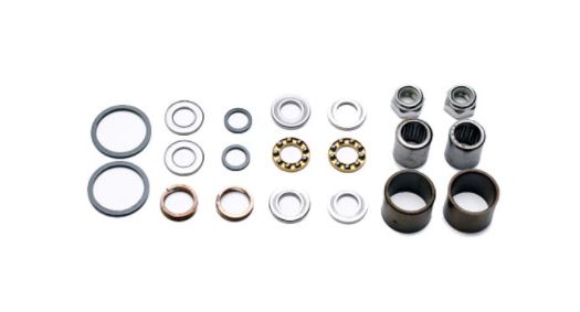 HT Pedal Rebuild Kit, X-2 Pedals - Includes DU Bushes, End nuts, Bearings, Rubber seals (Also fits AE-06, AE-12)