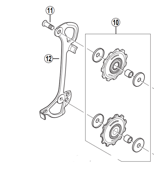 Shimano RD-M591 inner plate, SGS-type