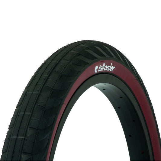 Tall Order Wallride Tyre - Black With Red Sidewall 2.30"