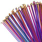 TOTAL BMX DOUBLE BUTTED SPOKES (PACK OF 40) - RAINBOW