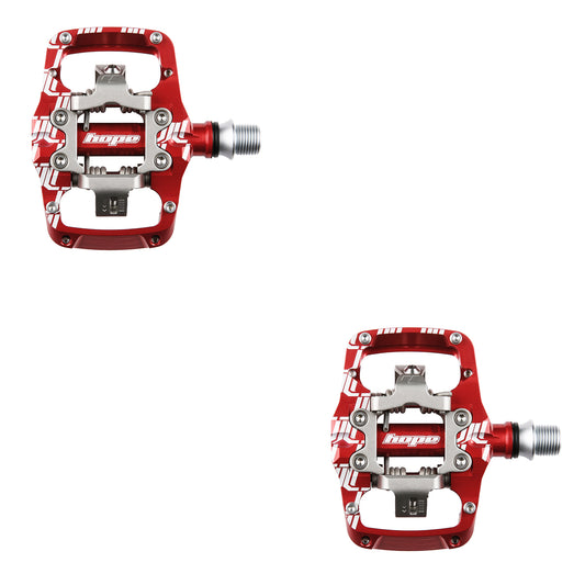 Hope Union Trail Pedals - Pair - Red