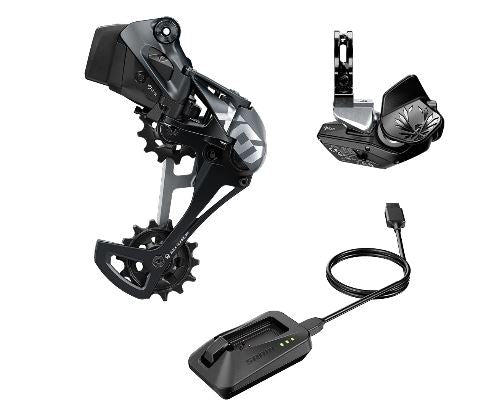 SRAM X01 EAGLE AXS UPGRADE KIT (REAR DER WBATTERY, CONTROLLER WCLAMP, CHARGER/CORD)