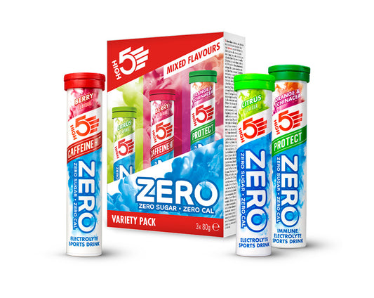 HIGH5 ZERO TRIPLE PACK ZERO TABS (60 tablets) - Citrus, Berry, Orange & Echinacea (Best Before 08/12/23)